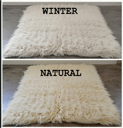 WHITE FLOKATI RUG OPTIONS