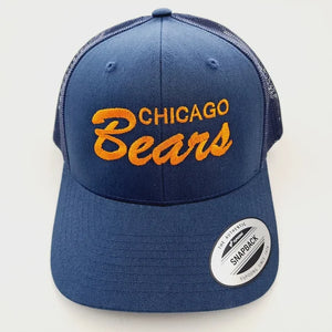 Chicago Bears Mens Veteran Hat Low Profile Curved Bill Embroidered - Snapitback Hat Company