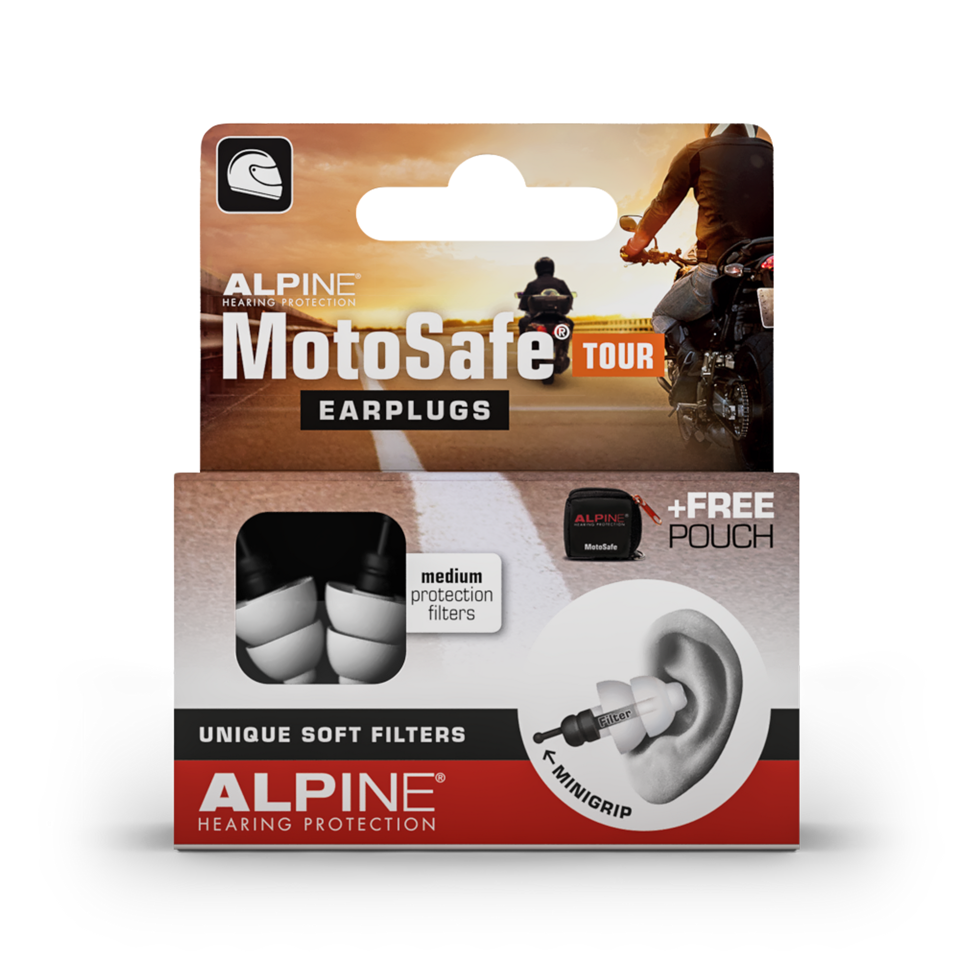 zonlicht Pedagogie overdracht MotoSafe Tour: de ideale oordoppen voor het rijden van toertochten, op  vakanties en op binnenwegen. – Alpine Hearing Protection