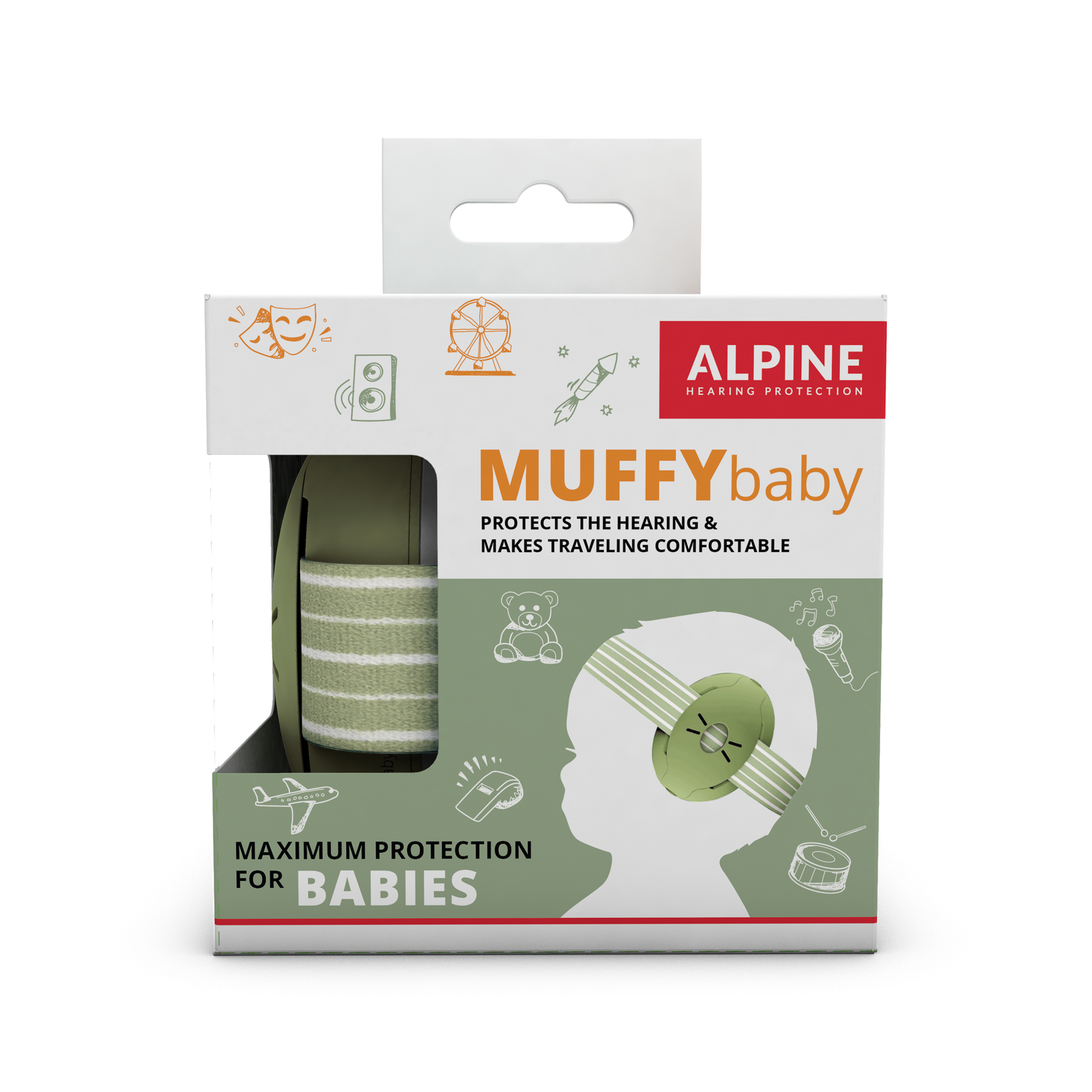 Muffy Baby gehoorbescherming voor baby's Alpine Hearing Protection