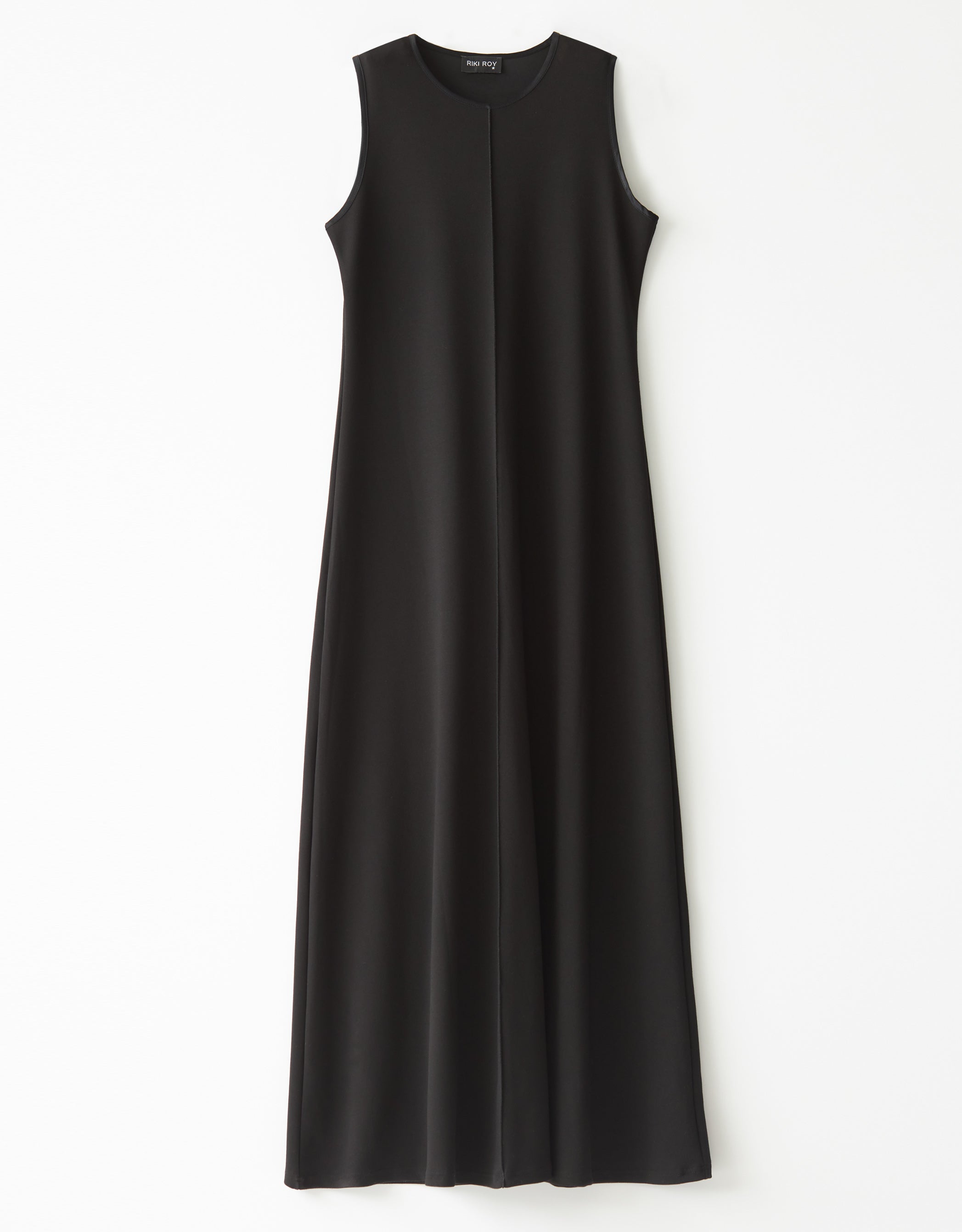 Jersey Sleeveless Maxi Dress Shabbos Robe with Satin Shirt