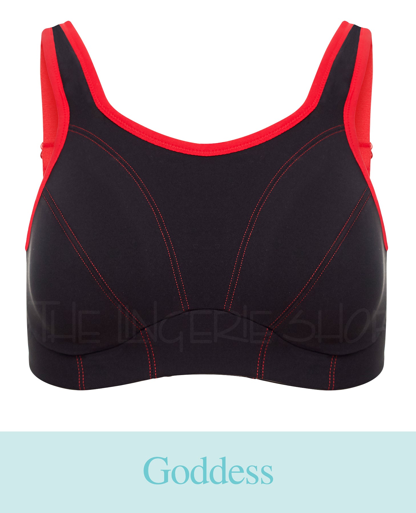 Goddess GD6910BLK Sport Wireless Sports Bra