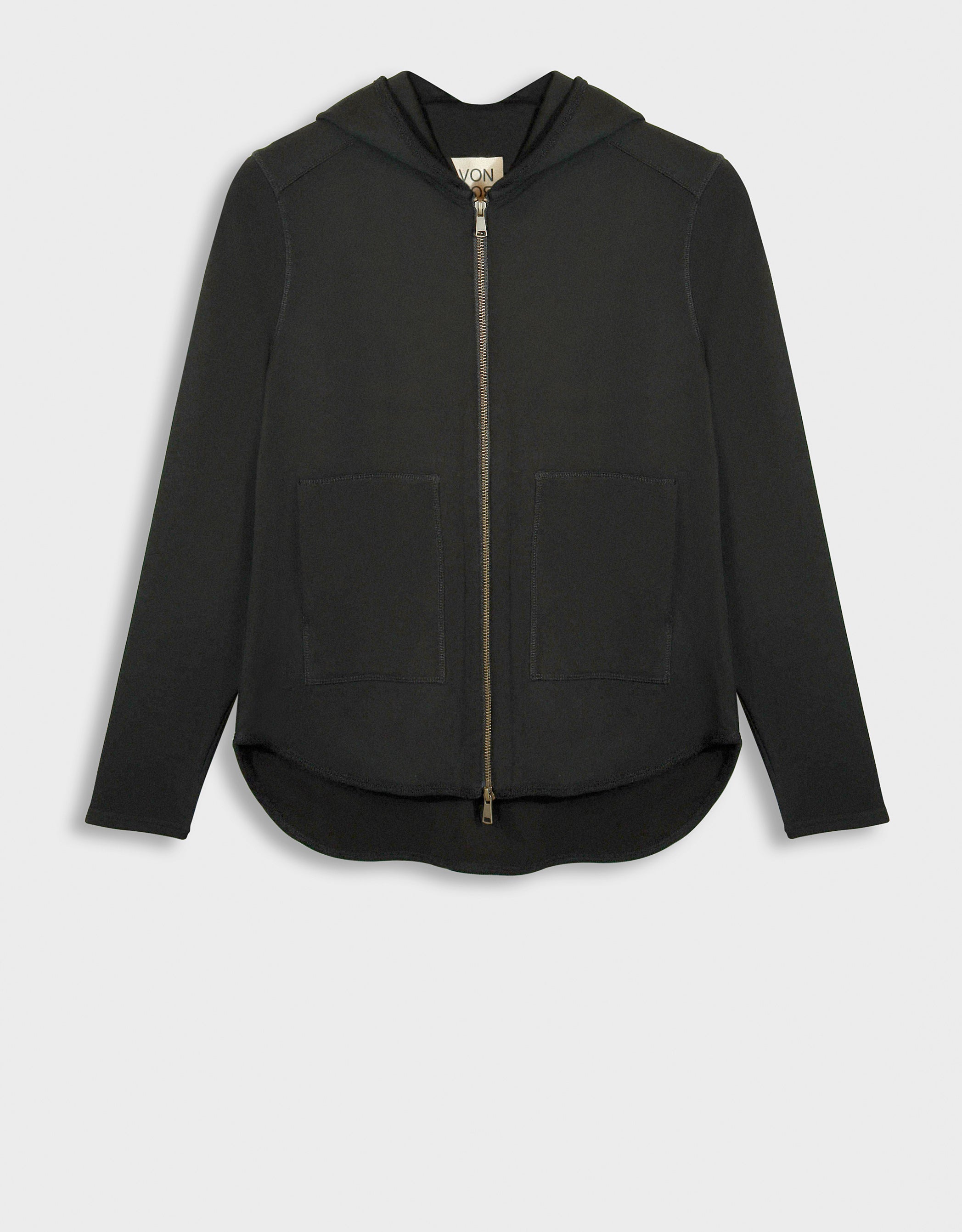 Stretch Light French Terry Tipped Zipper Hoodie