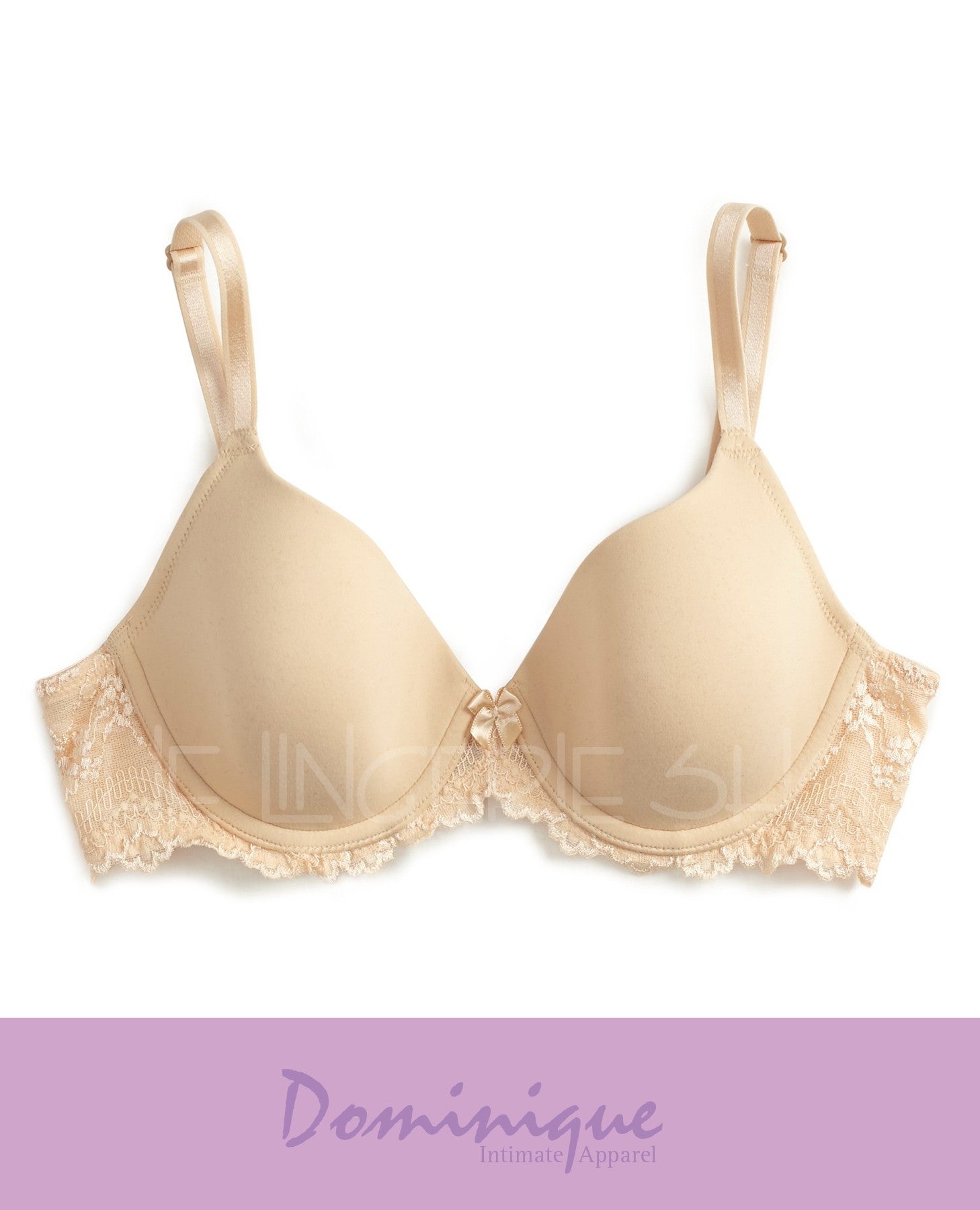 Dominique 3501 Lacee Contour Lace Trim Underwire T-Shirt Bra