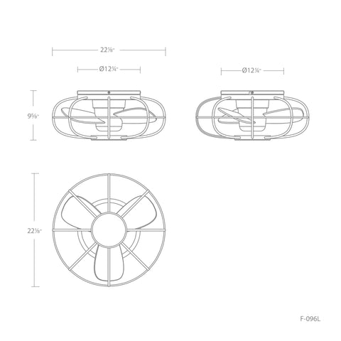 Aella Ceiling Fan Dimensions