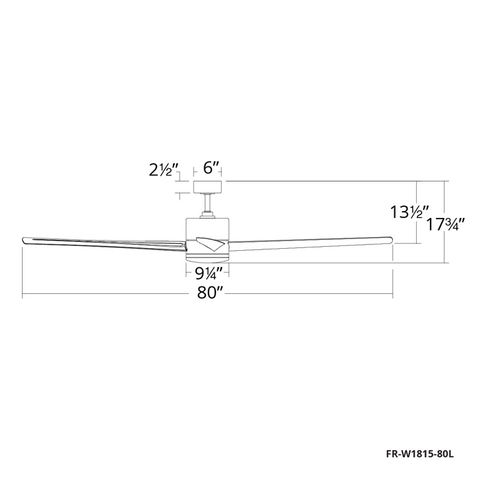 Dimensiones de la flor de viento de 80 pulgadas