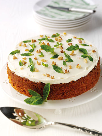 Mint Topped Carrot Cake