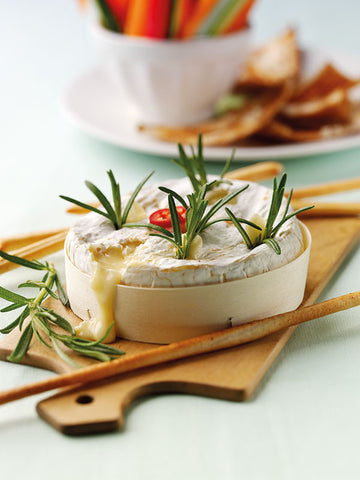 Rosemary garlic Infused Baked Camembert