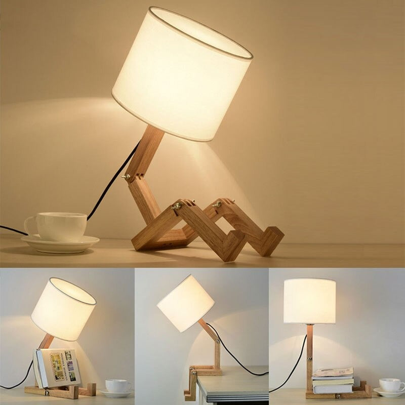 Lampe de chevet Bois Robot