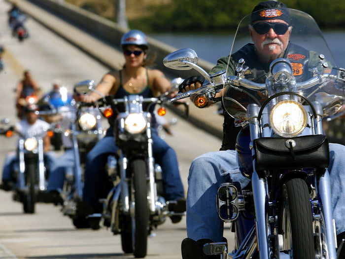 Rider en Harley Davidson