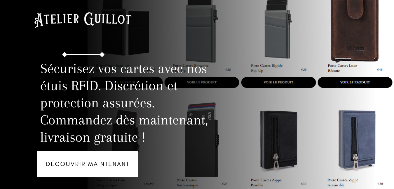 Porte Cartes RFID Protecto – Atelier Guillot