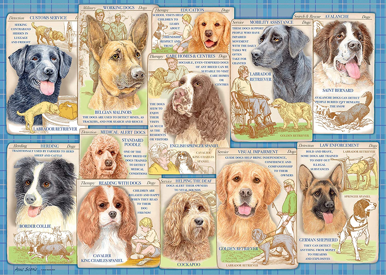 Ravensburger - Cute Dogs in the Garden - 500 Piece Jigsaw Puzzle