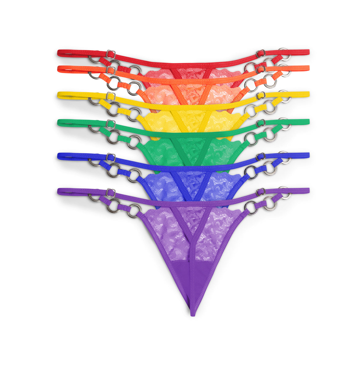 Set of 6 LGBT Flag Panties, Gay Pride Panties, Pride Month Gift ...