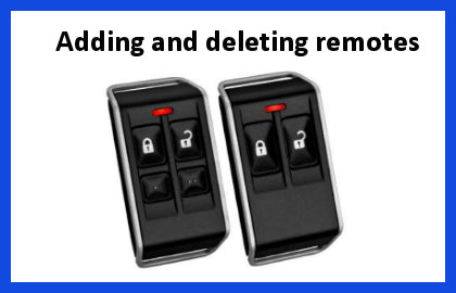 Adding and deleting remote bosch alarm