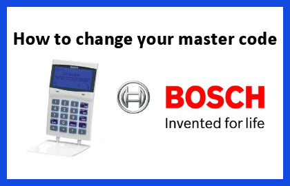 How to change master code bosch alarm