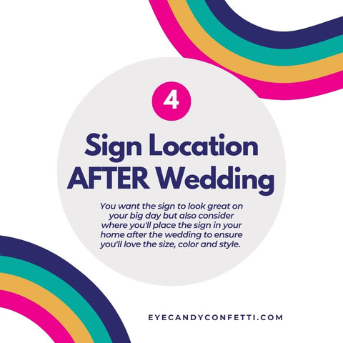Neon Sign Location after your wedding