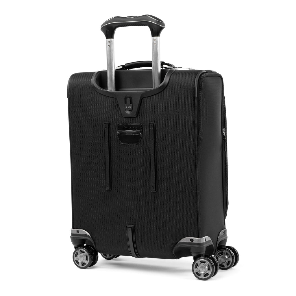 Platinum Elite - 55cm Expandable Spinner - Black – Luggage Online