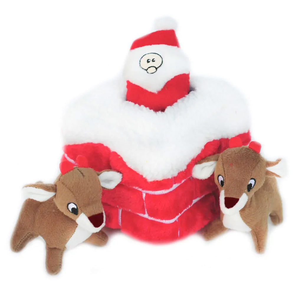 Outward Hound Holiday Winter Woodland Plush Dog Toys 3 pk