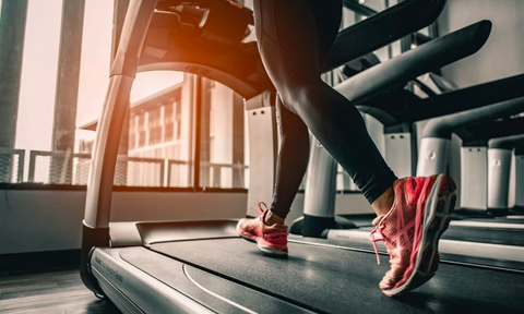 running on treadmill