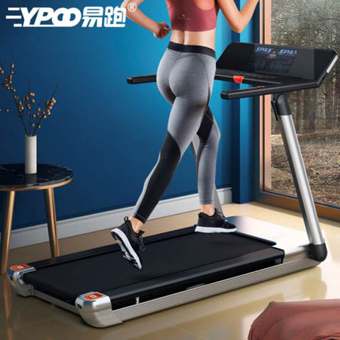 Lady running on treadmill