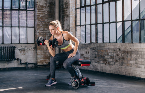 woman working out