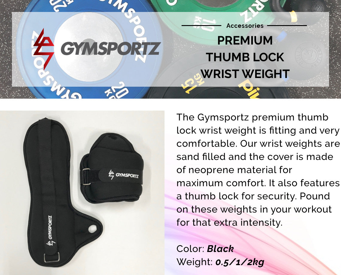 Premium Thumb Lock Wrist Weight (In Pairs)