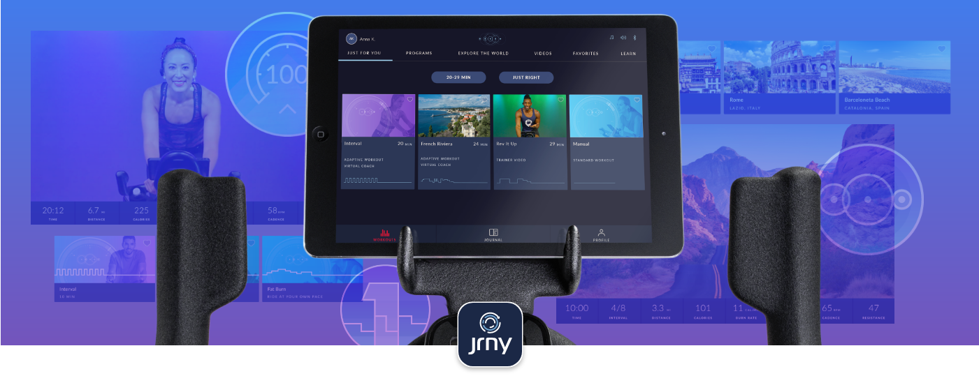 JRNY connectivity with 800IC Bike