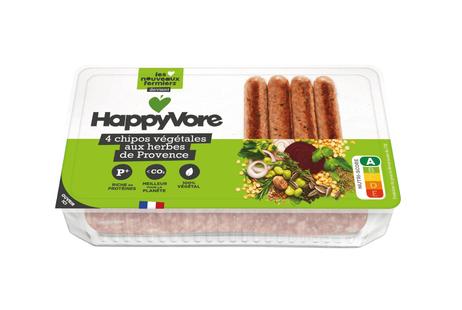 Saucisses vegan Happyvore