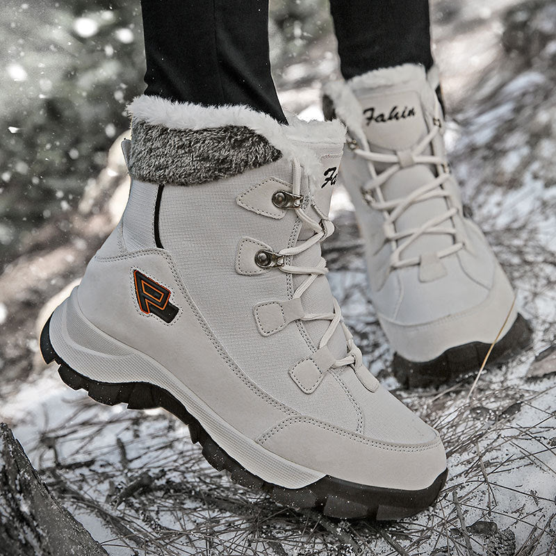 Snow Boots Non-slip Plus Velvet Warm High-top Cotton Shoes
