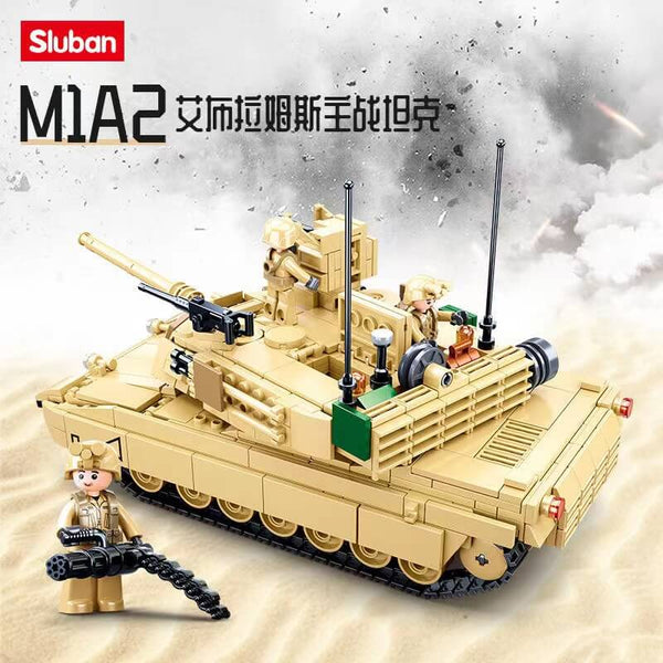 SLUBAN WW2 M4A3 Sherman Tank-AFOBRICK