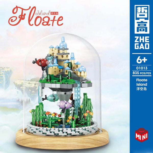 ZHEGAO 00981 Fishing Village Cabin mini brick 1881pcs-Afobrick