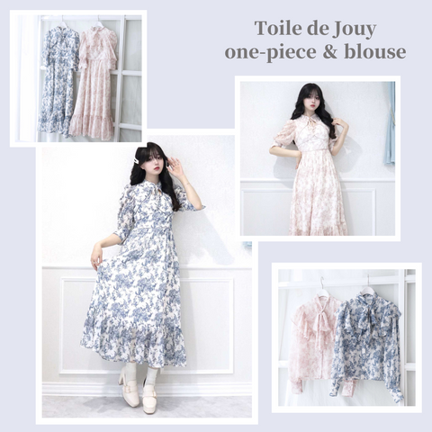 New arrival!!】トワルドジュイデコルテオープンフレアワンピース