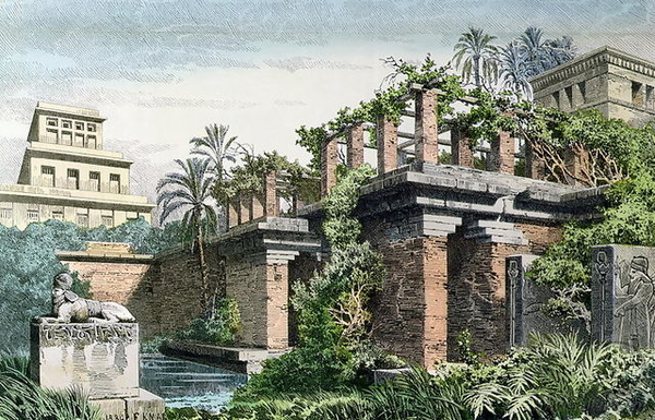 Ancient Mesopotamia "Hanging Gardens of Babylon" by Ferdinand Knab 1886