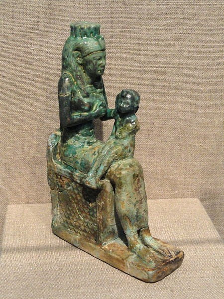 Mother Isis Suckling Child Horus