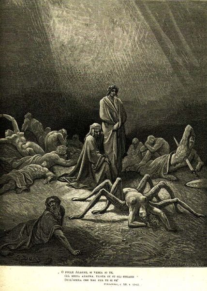 Arachne Myth Dante Purgatorio 12