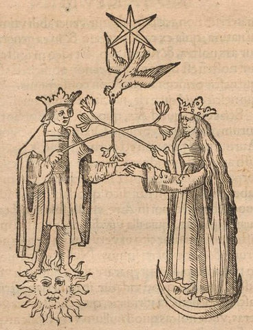 Rosarium Philosophorum Emblem 2: King & Queen Attired