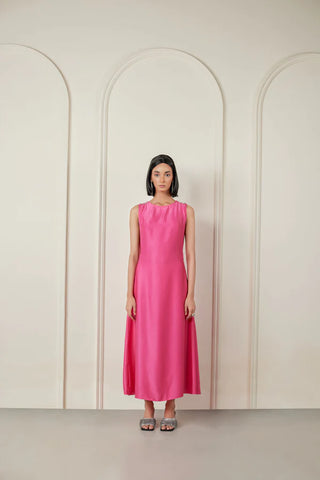 Pink A-Line Cocktail Dress