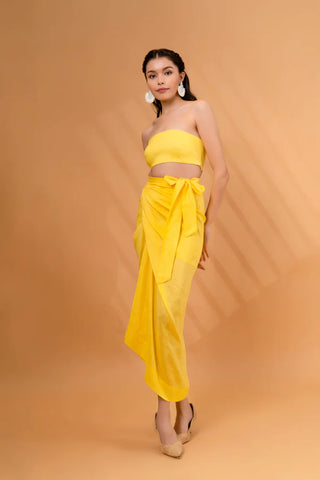 Yellow Co Ord Set For Yacht Party