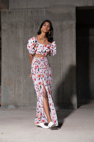Floral Print Dress For Pool Parties