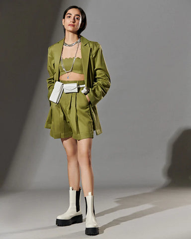 Olive Green Tailored Jacket