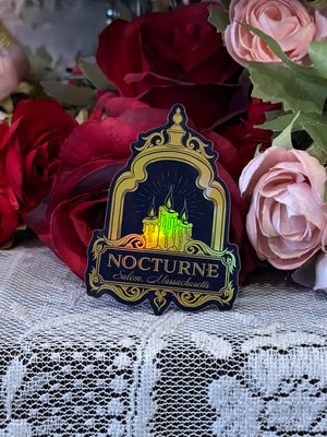 Nocturne Lantern Sticker - Gold Holographic! - Nocturne LLC