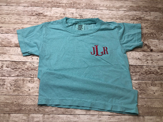Monogrammed Comfort Colors Pocket T-Shirt – United Monograms