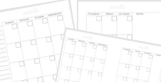 Bullet Journal Templates Full-Page Undated – Organized 31 Shop