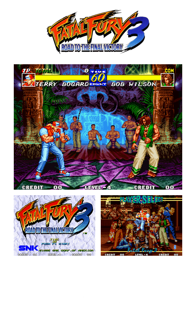 Fatal Fury 2 Arcade Marquee - 4.44 x 5.44 - Arcade Marquee Dot Com