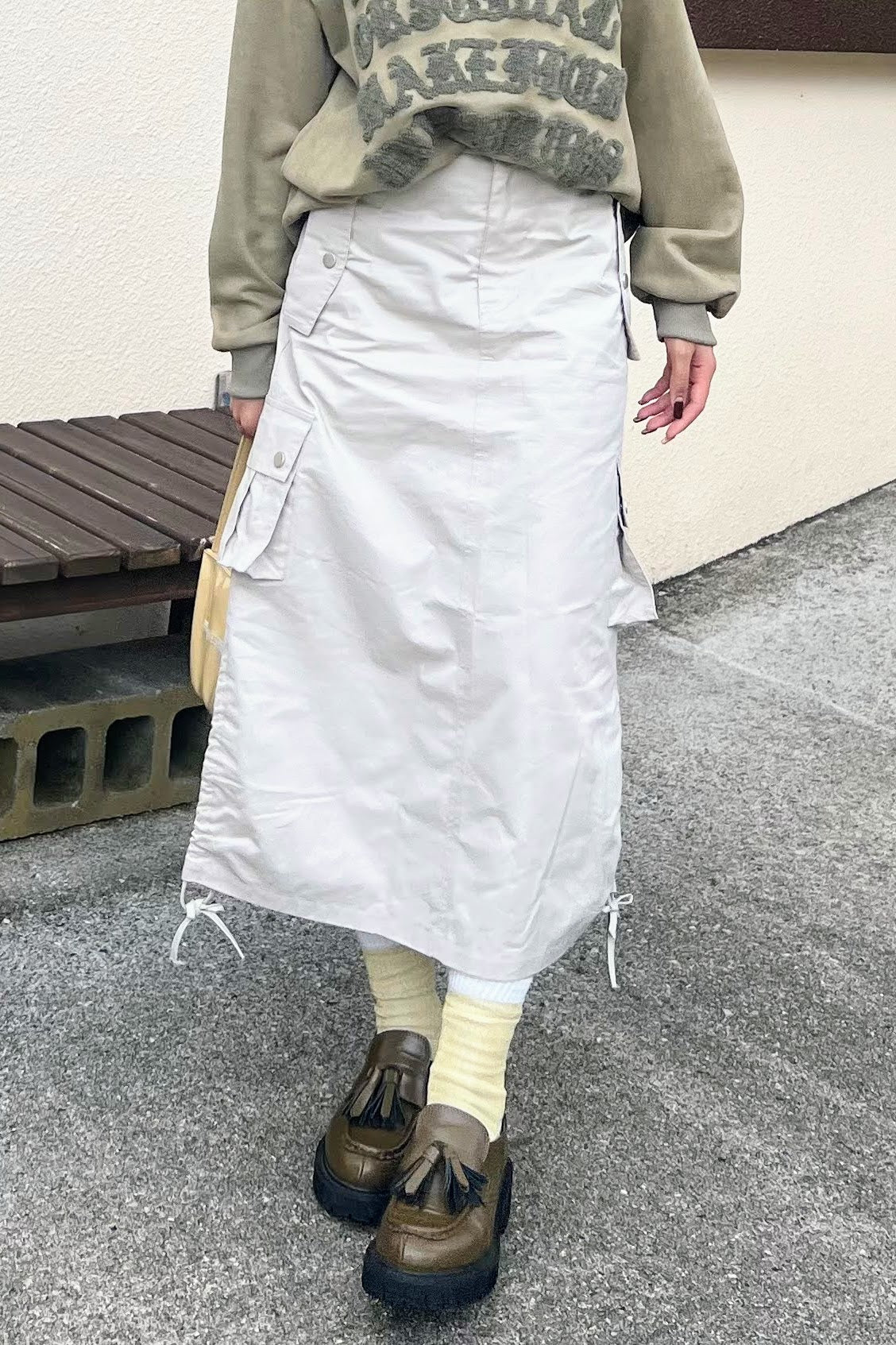 AMAIL アマイル Over slit skirt スリット スカート-connectedremag.com