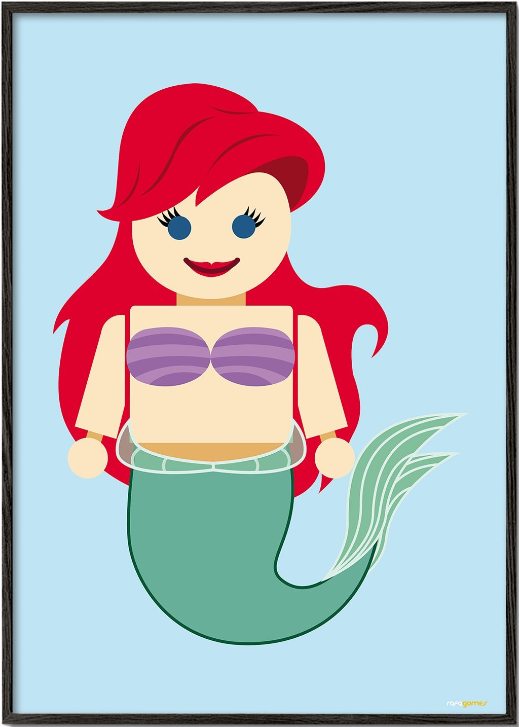 Product Image for Spielzeug Ariel, Silberrahmen / 20x30 (8x12") / Nein
