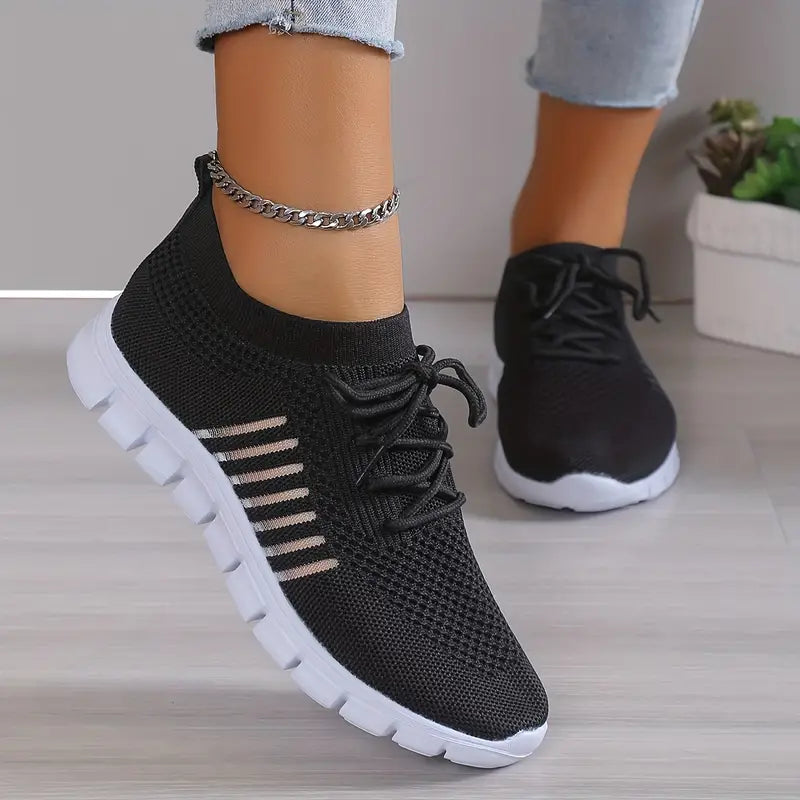 Product Image for Frendorf | Atmungsaktive Schnürsenkel Lauftrainer Turnschuhe, 41 / Schwarz