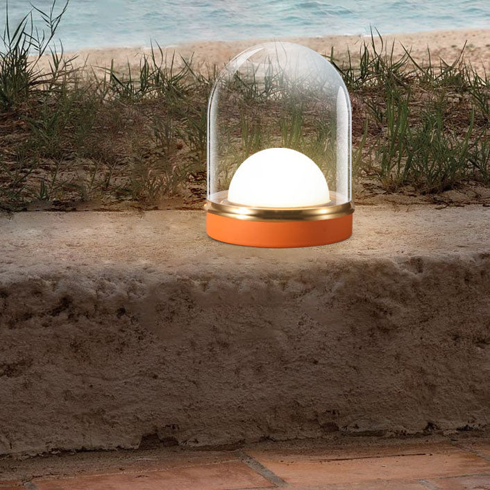Product Image for Nordic Creative Space Capsule Acryl LED Wiederaufladbare Outdoor Tischlampe, Orange