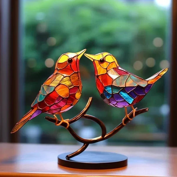 Product Image for VitraGlow – Luxuriöse Tischlampe mit Künstlerischer Eleganz, 2 Vögel