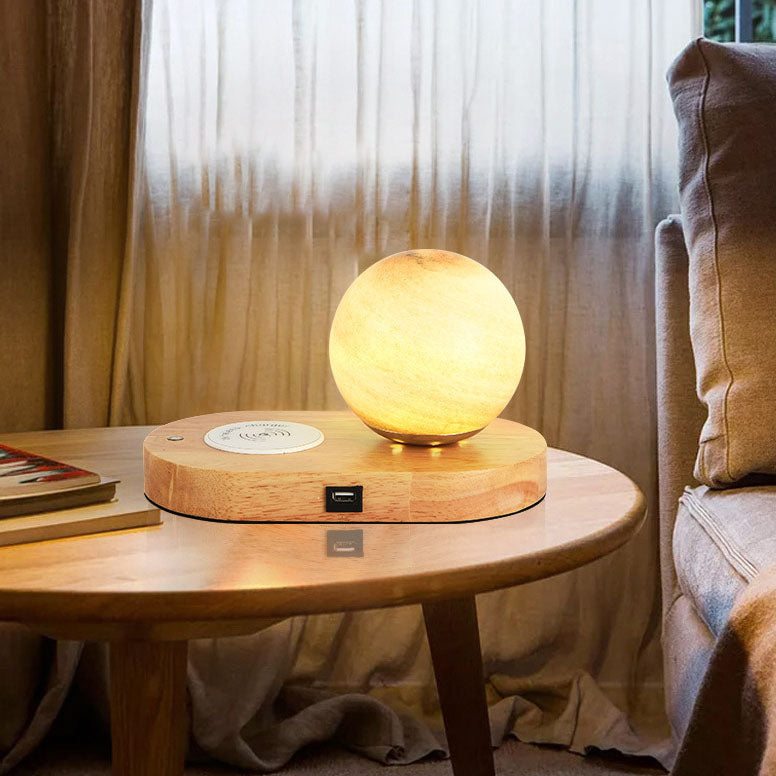 Product Image for Moderne kreative Mond anschlussfähige USB 1-Licht Tischlampe, Braun / 220V-240V für UK/AU